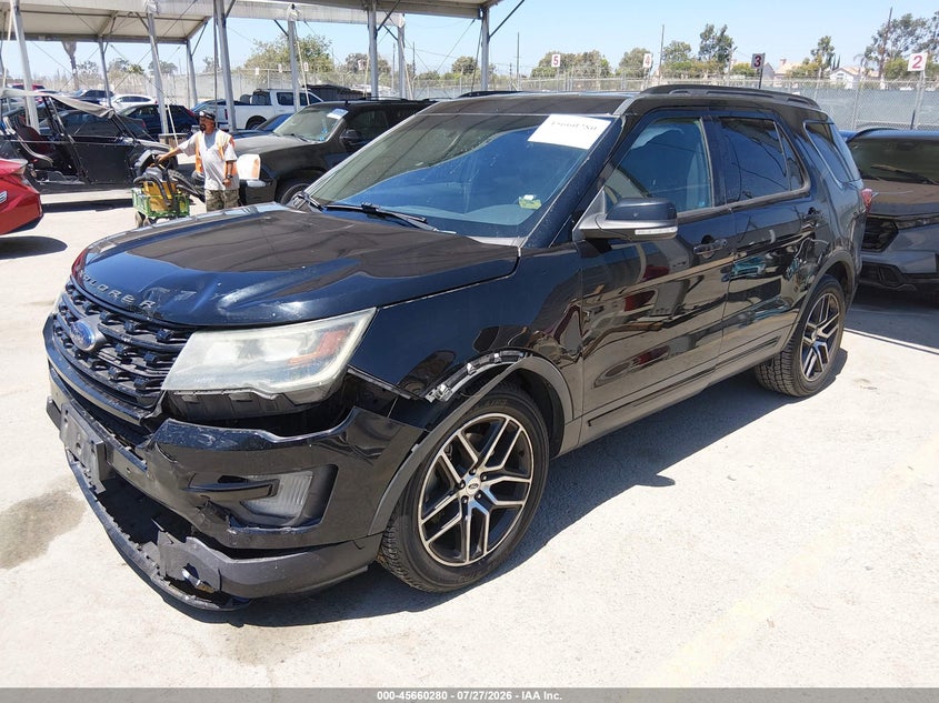 Vin: 1fm5k8gt0ggd03310, lot: 46158852, ford explorer sport 20162