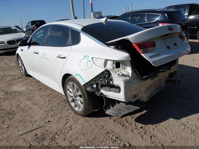 Vin: 5xxgt4l38jg252887, lot: 46158865, kia optima lx 20183