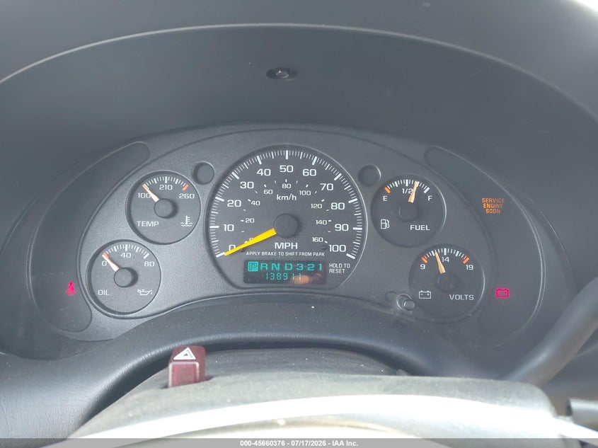 2000 Chevrolet Blazer Lt VIN: 1GNDT13W4Y2107039 Lot: 45660376