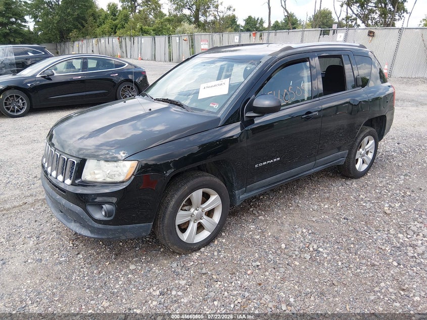 Vin: 1c4njdbb9cd630296, lot: 46159077, jeep compass sport 20122