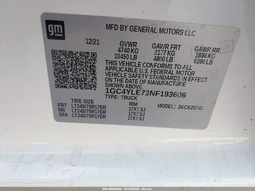 2022 CHEVROLET SILVERADO 2500HD auction photo 8