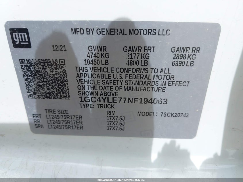 2022 CHEVROLET SILVERADO 2500HD auction photo 8