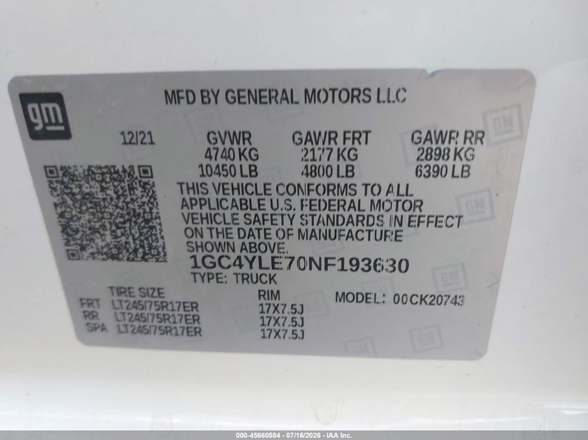 2022 CHEVROLET SILVERADO 2500HD auction photo 8