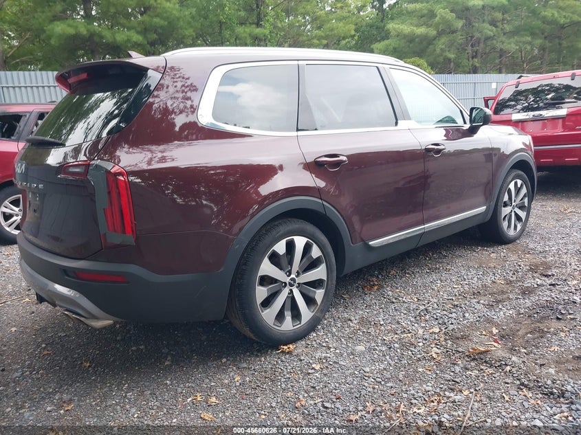 2022 Kia Telluride Ex VIN: 5XYP34HC6NG300767 Lot: 45660626