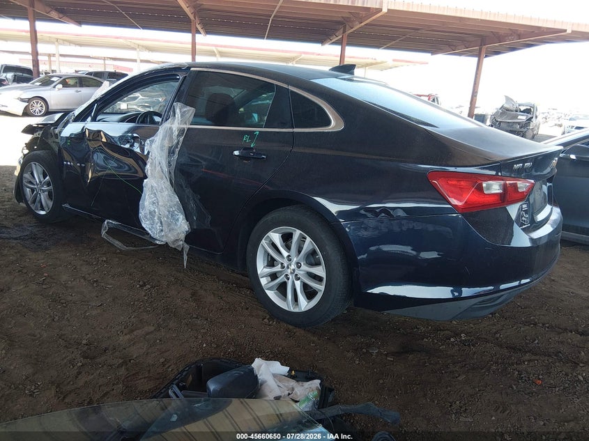 Vin: 1g1ze5st6hf105351, lot: 46159222, chevrolet malibu 1lt 20173