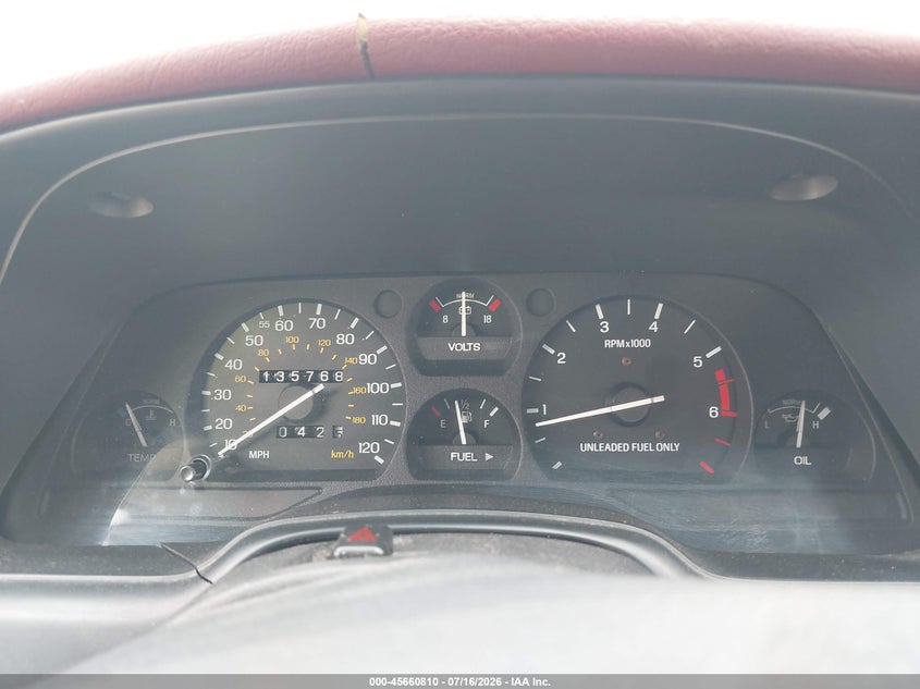 1994 Ford Thunderbird Lx VIN: 1FALP62W4RH125875 Lot: 45660810