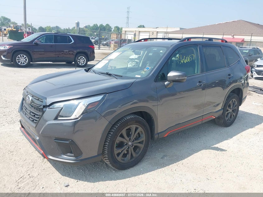Vin: jf2skajcxnh496002, lot: 46159429, subaru forester sport 20222