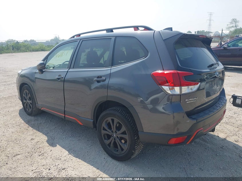 Vin: jf2skajcxnh496002, lot: 46159429, subaru forester sport 20223