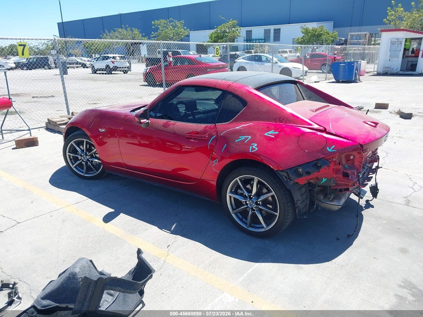 Vin: jm1ndam78p0556719, lot: 46159470, mazda mx-5 miata rf grand touring 20233