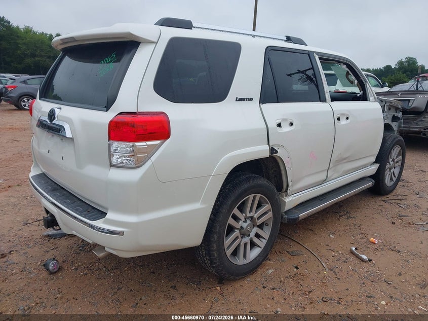 Vin: jtebu5jr2d5138876, lot: 46159542, toyota 4runner limited 20134