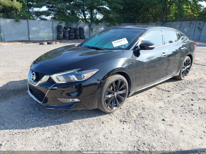 2017 Nissan Maxima, Right Rear, IAAI, VIN 1N4AA6AP5HC433510 — photo 2