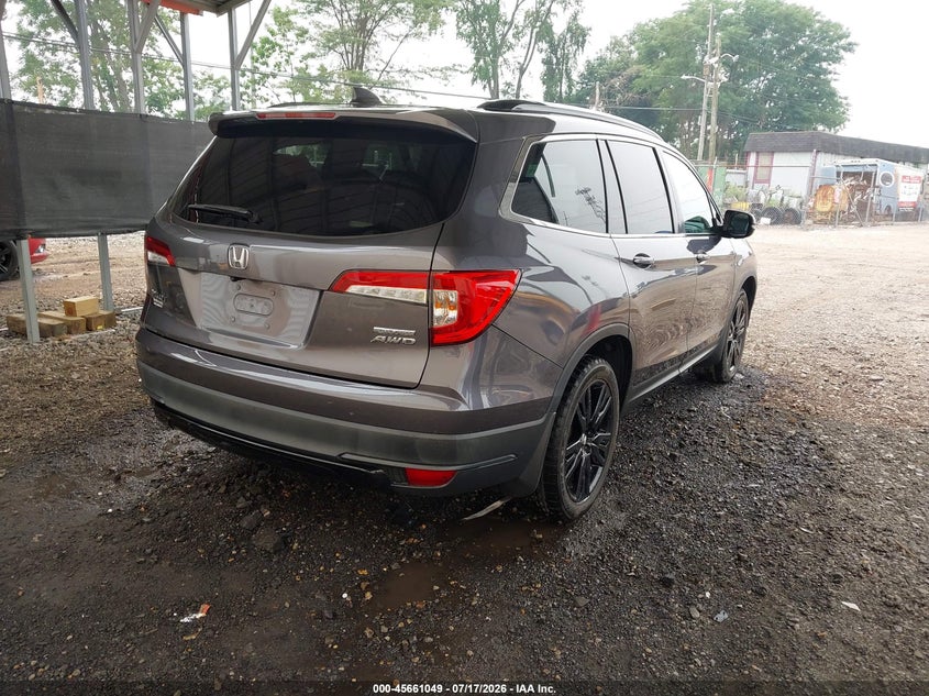 Vin: 5fnyf6h29mb030194, lot: 46159621, honda pilot awd special edition 20214