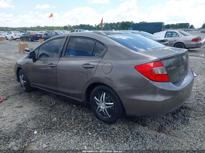 Vin: 2hgfb2f58ch547960, lot: 46159705, honda civic lx 20123