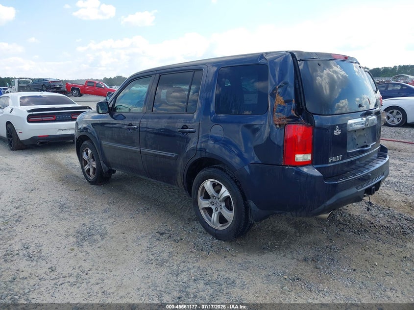 Vin: 5fnyf3h52cb036359, lot: 46159749, honda pilot ex-l 20123