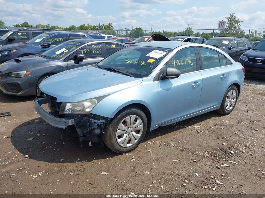 Vin: 1g1pc5sh6c7151743, lot: 46159768, chevrolet cruze ls 20122