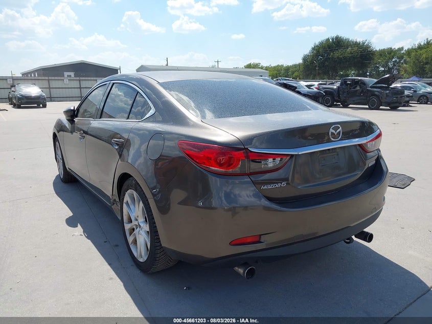 Vin: jm1gj1v51g1413880, lot: 46159775, mazda mazda6 i touring 20163