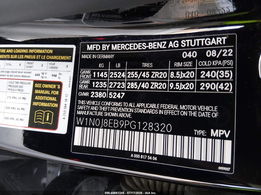 2023 Mercedes-Benz Glc 300 Coupe 4Matic VIN: W1N0J8EB9PG128320 Lot: 45661245