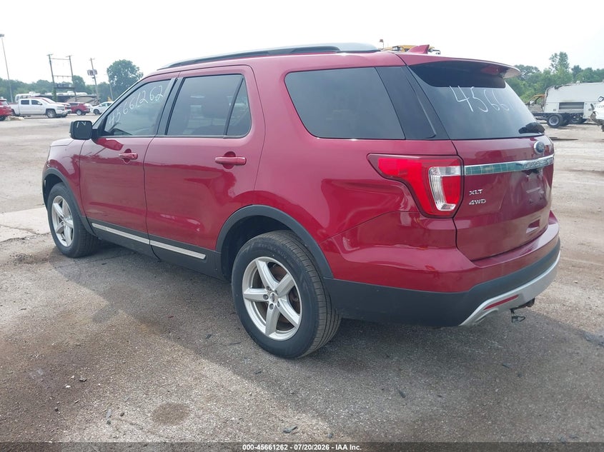 Vin: 1fm5k8d8xhga28241, lot: 46159834, ford explorer xlt 20173