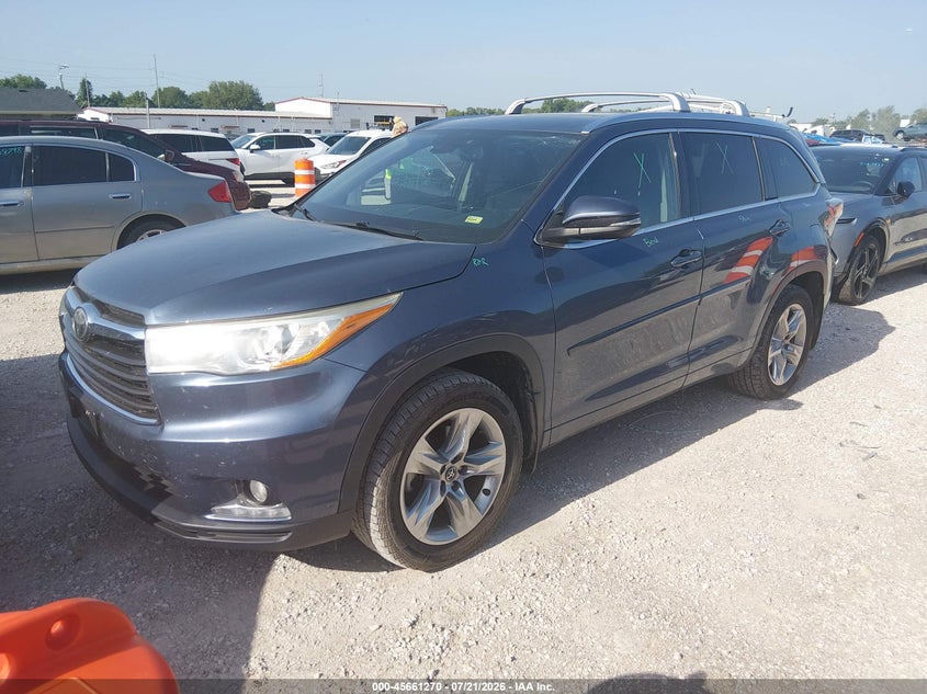 Vin: 5tddkrfh8gs355020, lot: 46159842, toyota highlander limited v6 20162