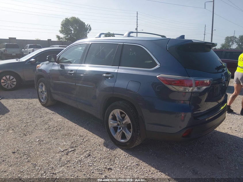 Vin: 5tddkrfh8gs355020, lot: 46159842, toyota highlander limited v6 20163