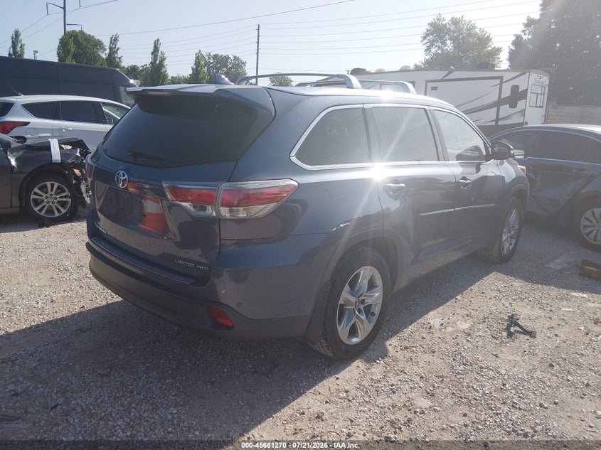 Vin: 5tddkrfh8gs355020, lot: 46159842, toyota highlander limited v6 20164