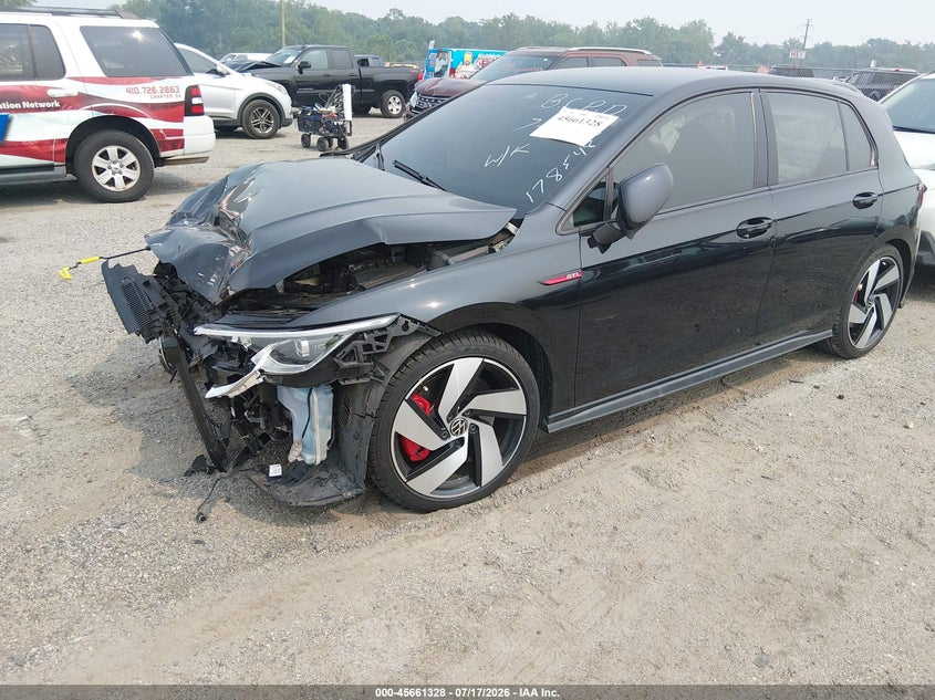 Vin: wvwga7cd0pw178548, lot: 46159900, volkswagen golf gti 2.0t s 20232