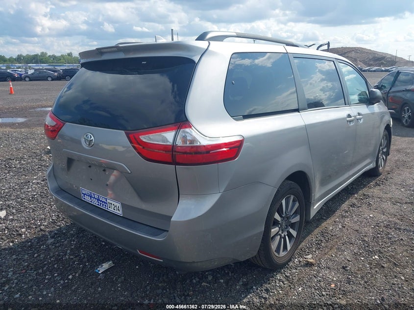 Vin: 5tdjz3dc3js206010, lot: 46159934, toyota sienna le 7 passenger 20184