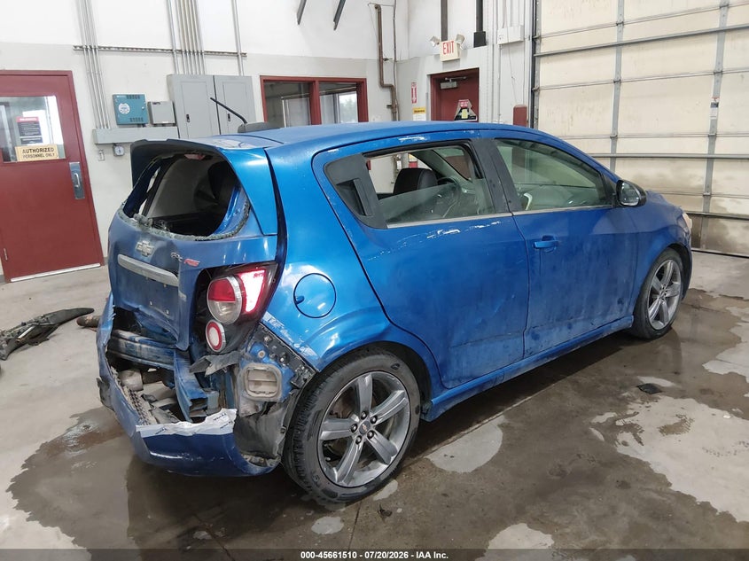 Vin: 1g1jg6sb0g4127408, lot: 46160082, chevrolet sonic rs auto 20164