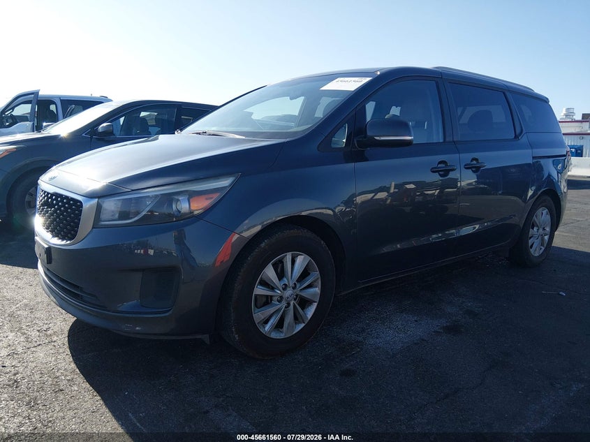 Vin: kndmb5c12g6120001, lot: 46160132, kia sedona lx 20162