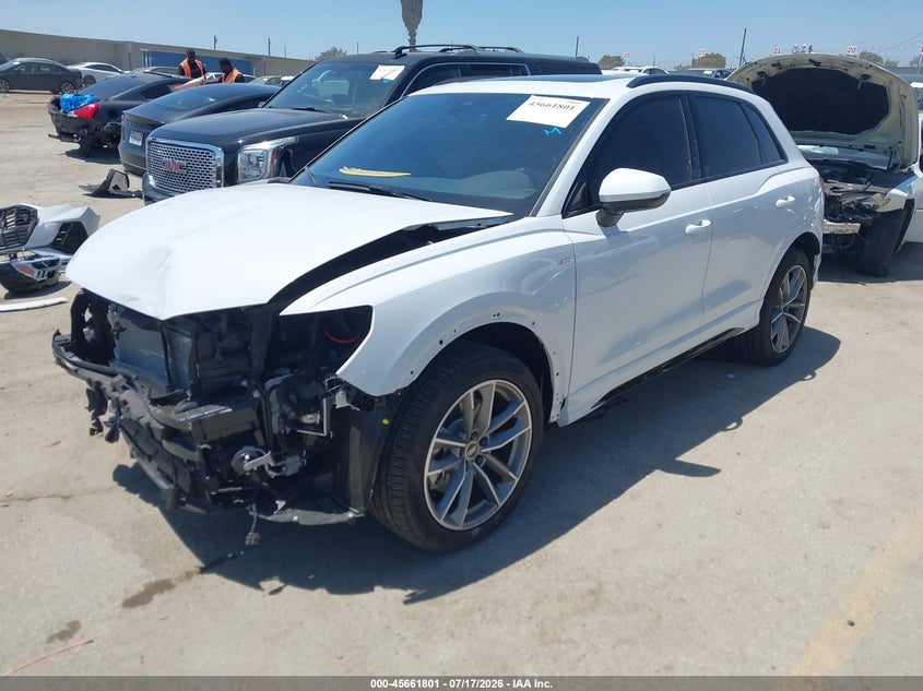 Vin: wa1decf30s1099495, lot: 46160372, audi q3 premium 45 tfsi s line quattro tiptronic 20252