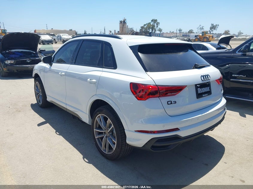 Vin: wa1decf30s1099495, lot: 46160372, audi q3 premium 45 tfsi s line quattro tiptronic 20253