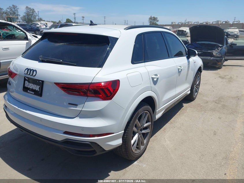 Vin: wa1decf30s1099495, lot: 46160372, audi q3 premium 45 tfsi s line quattro tiptronic 20254
