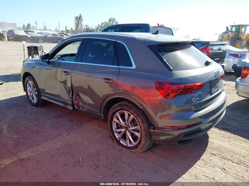 Vin: wa1decf30r1031787, lot: 46160410, audi q3 premium 45 tfsi s line quattro tiptronic 20243