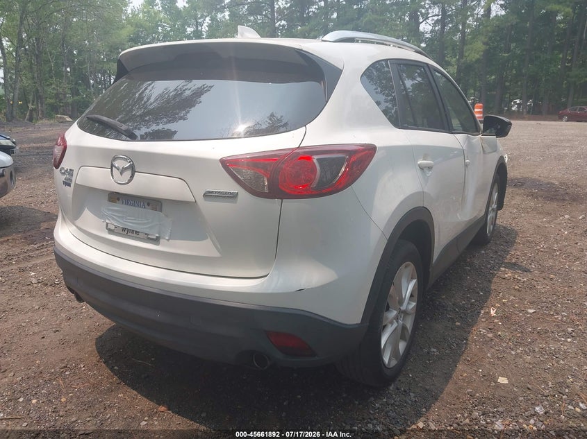 Vin: jm3ke4dyxe0418534, lot: 46160464, mazda cx-5 grand touring 20144
