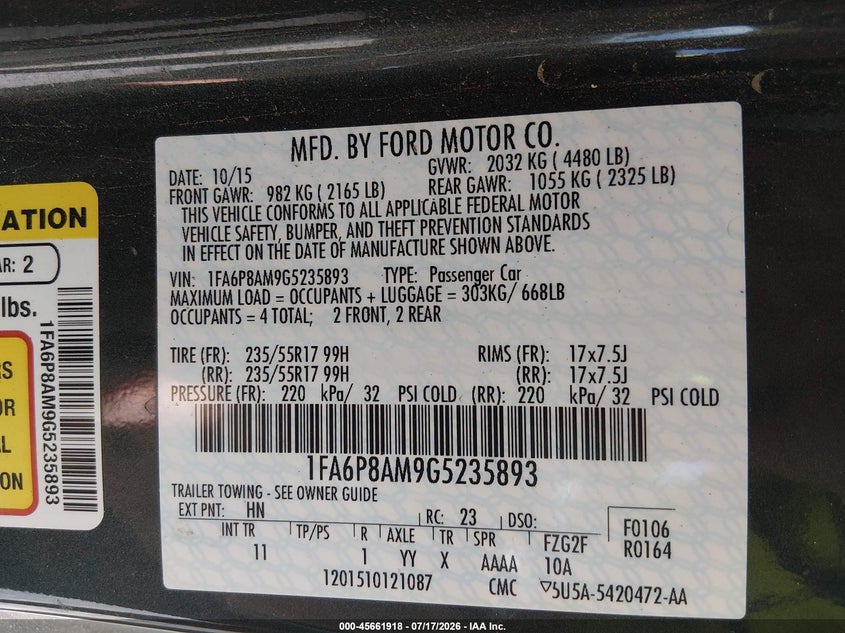 FORD MUSTANG - zdjęcie 9