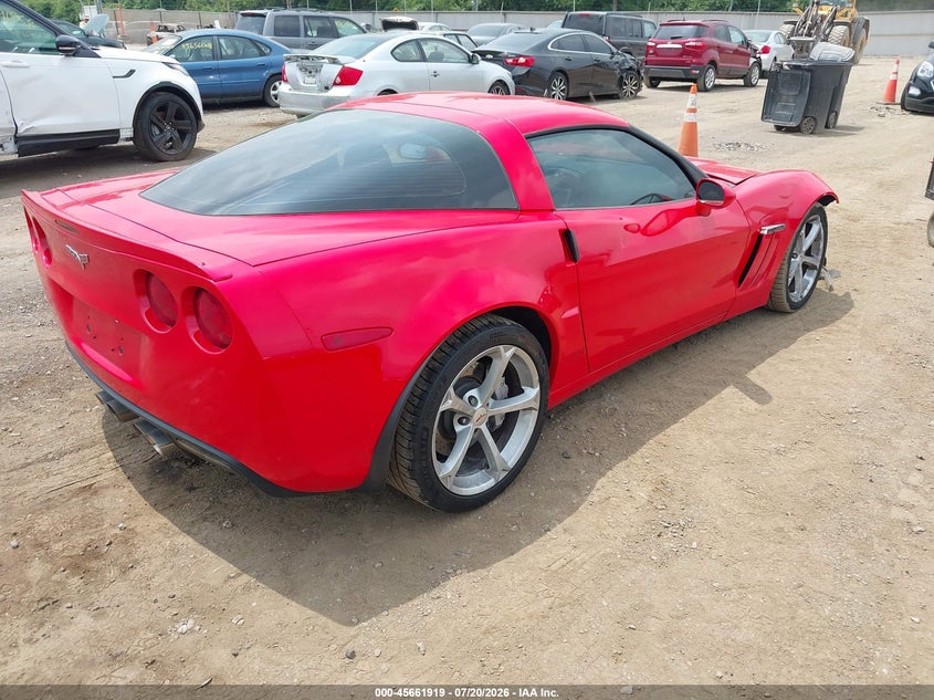 Vin: 1g1yp2dw2d5104189, lot: 46160491, chevrolet corvette grand sport 20134