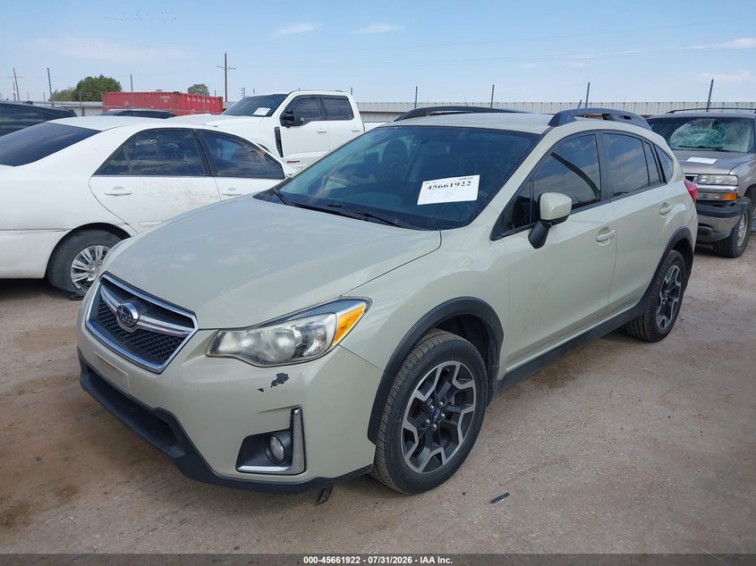 Vin: jf2gpabc0g8318656, lot: 46160494, subaru crosstrek 2.0i premium 20162