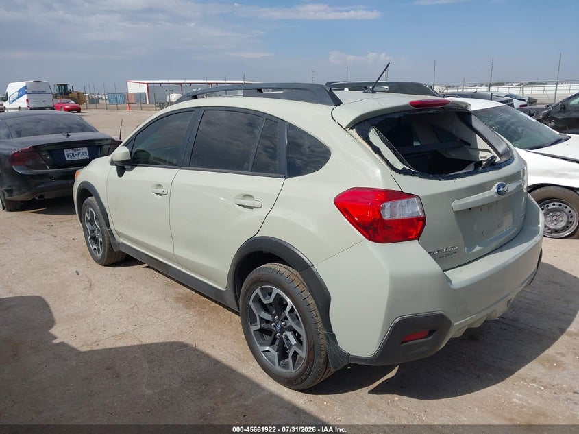 Vin: jf2gpabc0g8318656, lot: 46160494, subaru crosstrek 2.0i premium 20163