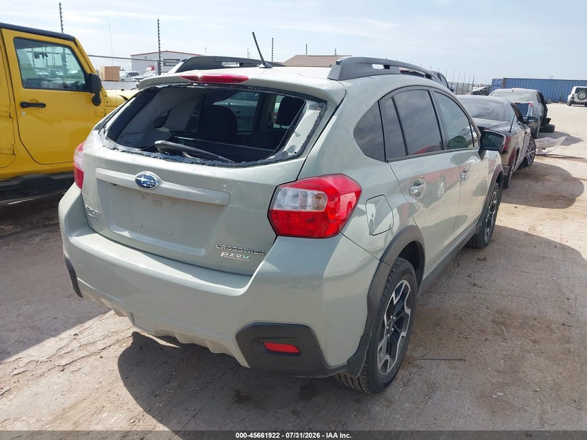Vin: jf2gpabc0g8318656, lot: 46160494, subaru crosstrek 2.0i premium 20164