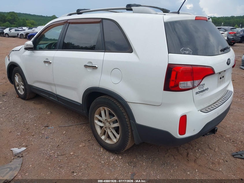 Vin: 5xykt4a63eg433534, lot: 46160500, kia sorento lx 20143
