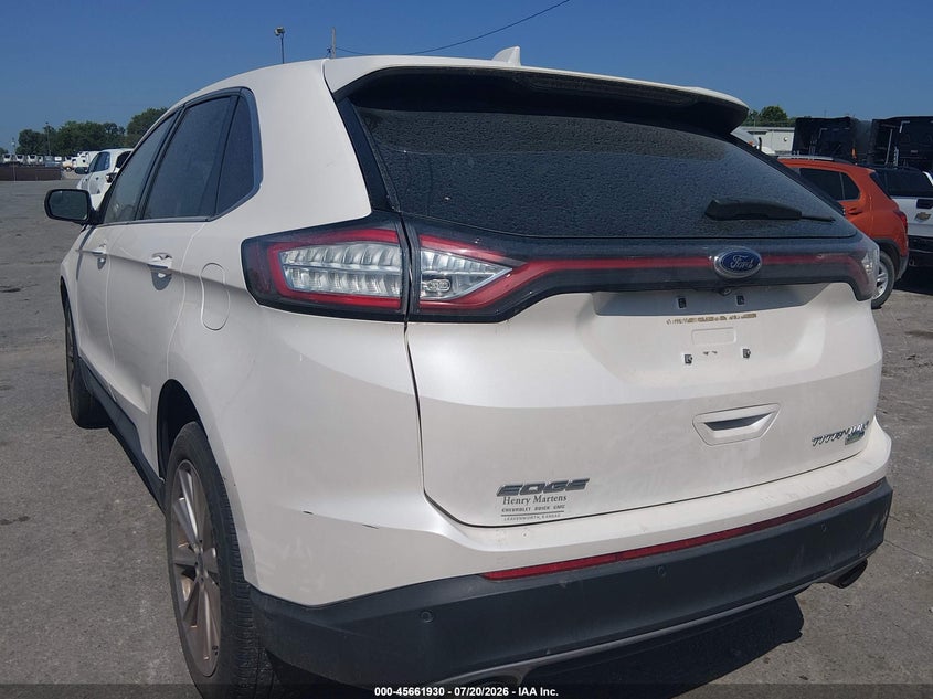 Vin: 2fmpk4k97jbb69990, lot: 46160502, ford edge titanium 20183