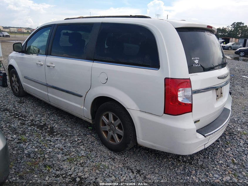 Vin: 2a4rr5dg0br658065, lot: 46160526, chrysler town & country touring 20113
