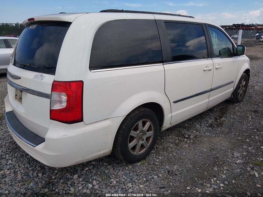 Vin: 2a4rr5dg0br658065, lot: 46160526, chrysler town & country touring 20114