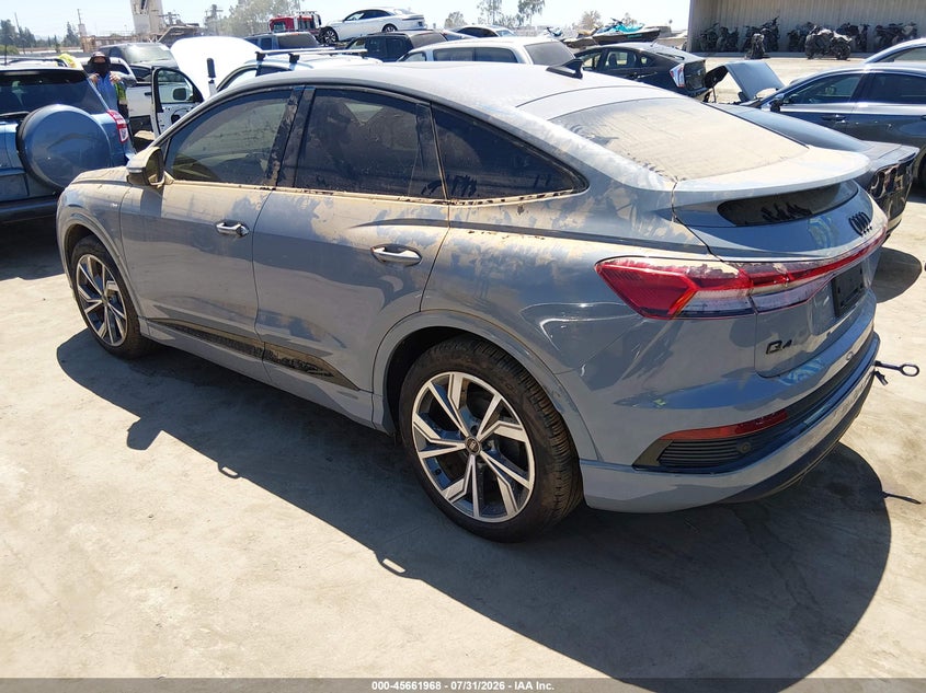 Vin: wa13ubfz5sp054451, lot: 46160541, audi q4 sportback e-tron premium plus 55 quattro 20253