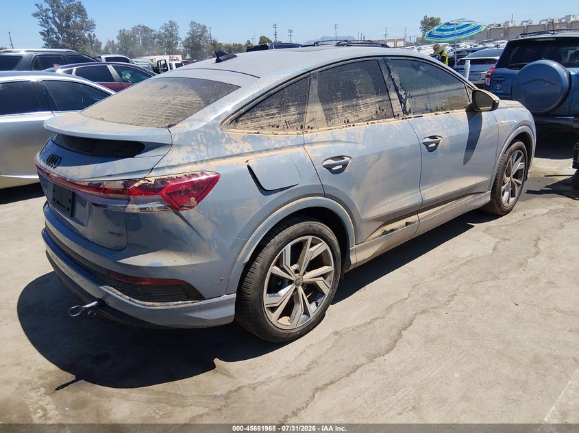 Vin: wa13ubfz5sp054451, lot: 46160541, audi q4 sportback e-tron premium plus 55 quattro 20254
