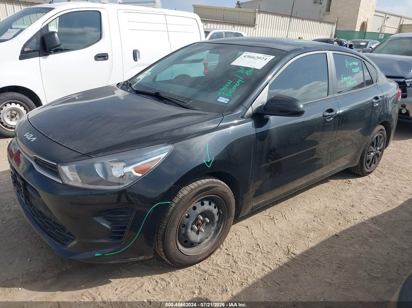 Vin: 3kpa24ad7ne479541, lot: 46160596, kia rio s 20222