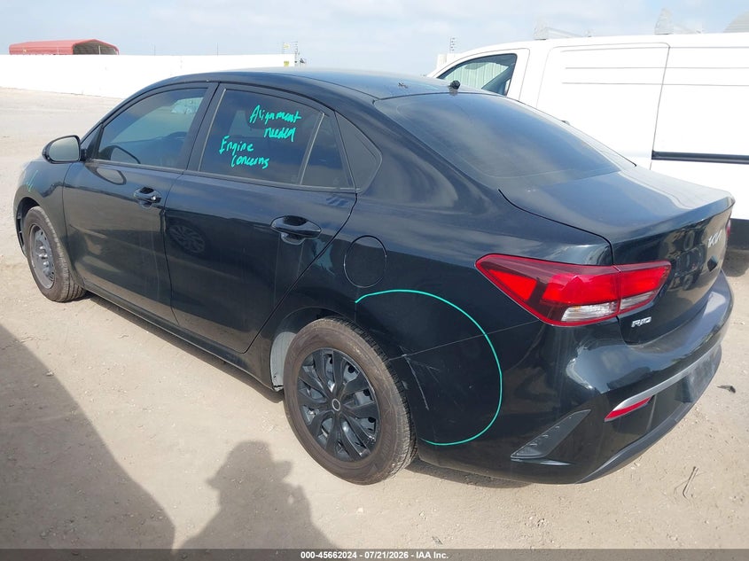 Vin: 3kpa24ad7ne479541, lot: 46160596, kia rio s 20223
