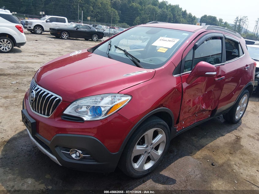 Vin: kl4cjfsb2gb643261, lot: 46160627, buick encore convenience 20162