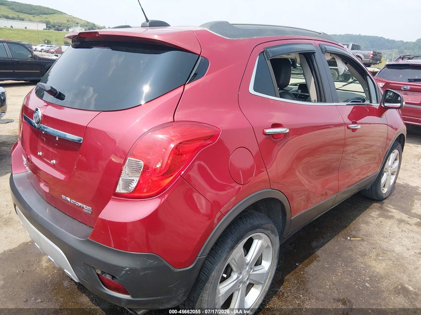Vin: kl4cjfsb2gb643261, lot: 46160627, buick encore convenience 20164