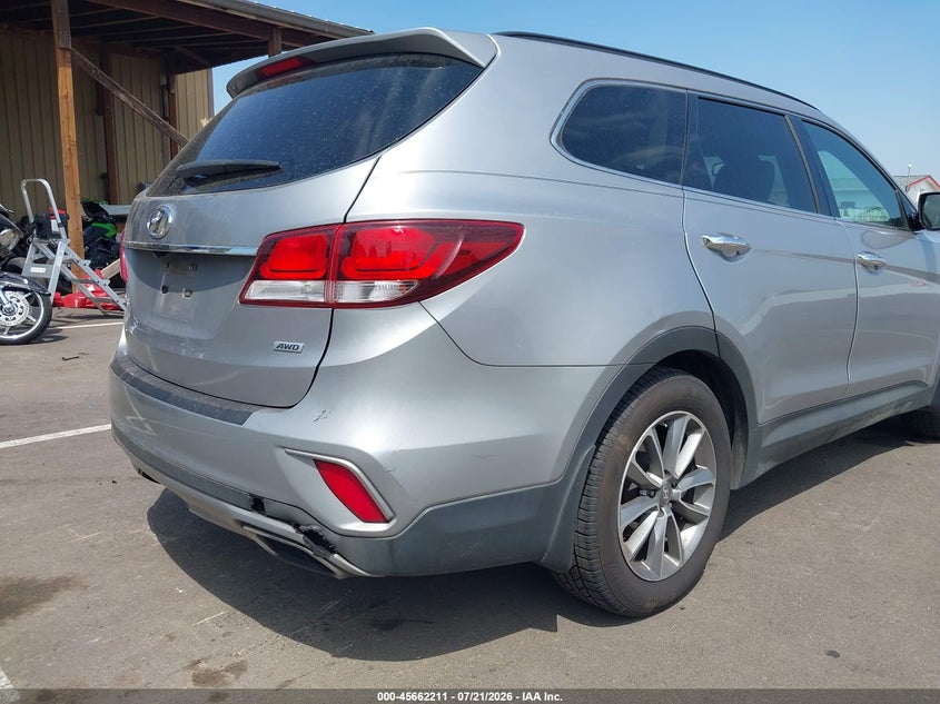 2017 Hyundai Santa Fe Se VIN: KM8SMDHF3HU223436 Lot: 45662211